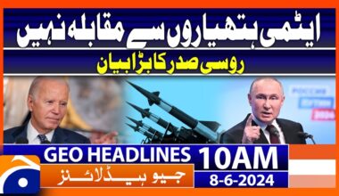 Victory in Ukraine does not require nuclear weapons, Putin | Geo News 10 AM Headlines | 8 June 2024