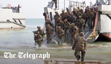 French soldiers hold D-Day re-enactment as 80th anniversary nears