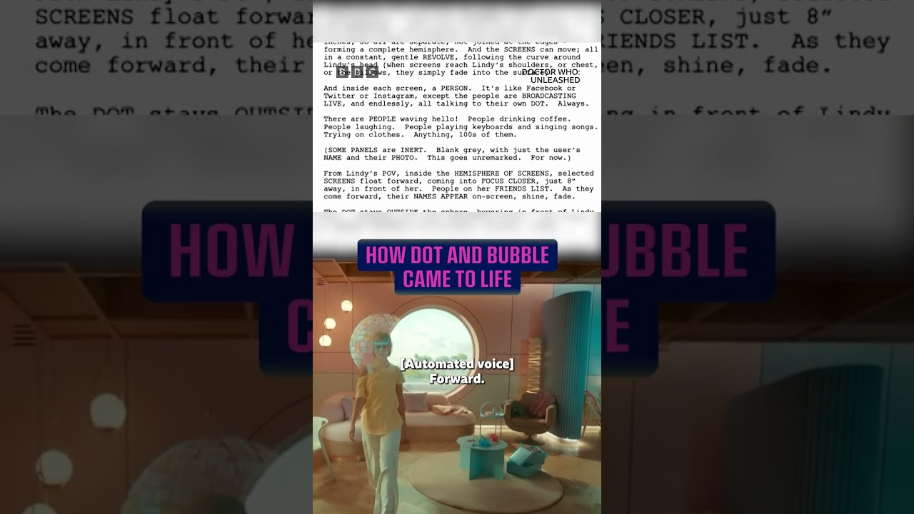 This is a whole other level of script writing🤯 #DoctorWhoUnleashed #iPlayer #DoctorWho #DotAndBubble