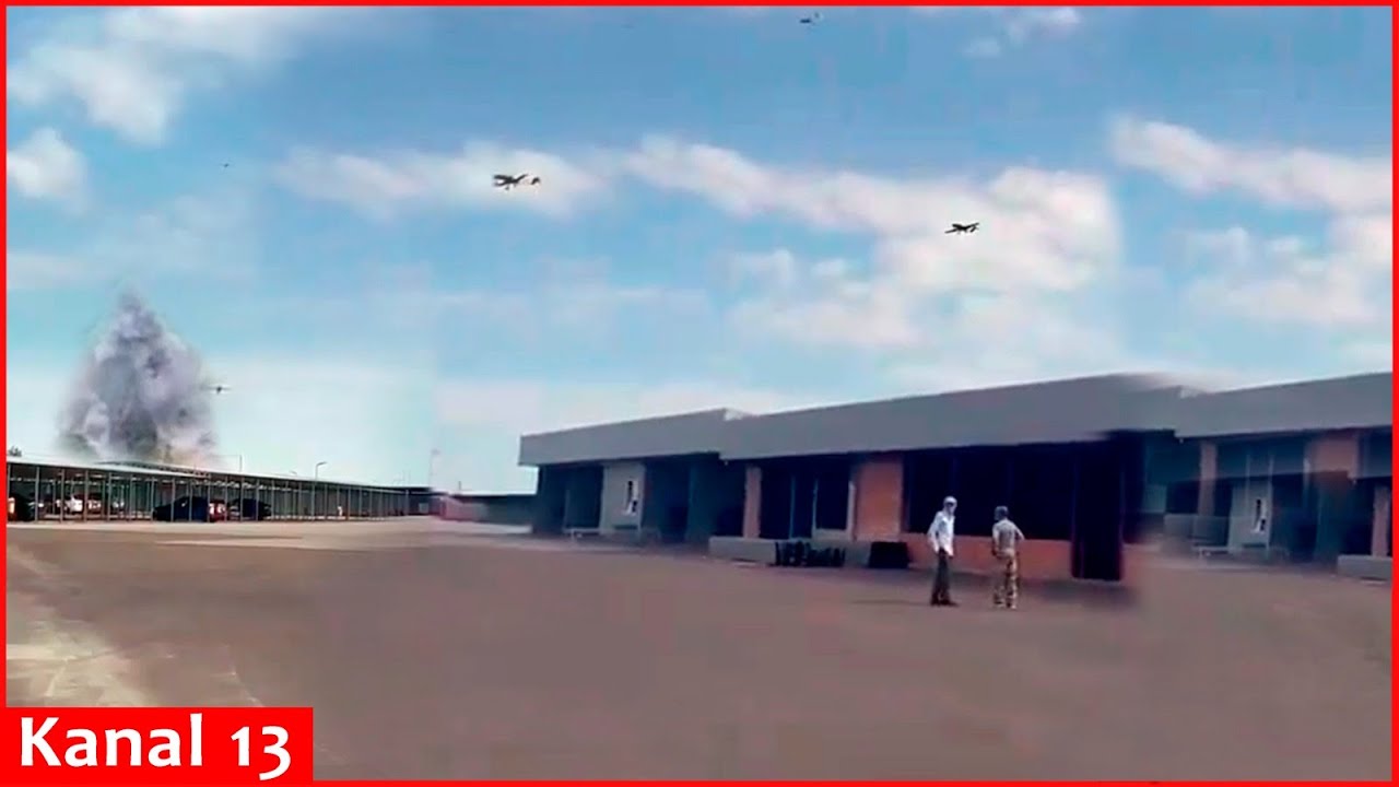 Another footage of the Ukrainian drone attack on military airfield in Russia’s Mozdok city