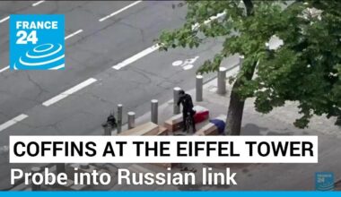 Man held over Eiffel Tower coffins tied to Holocaust memorial graffiti • FRANCE 24 English