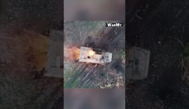 Russian APC are engulfed in flames #russiaukraine #ukraine #war #military #ukrainewar #russia