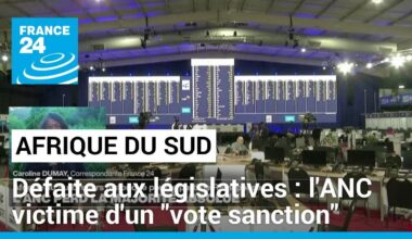 Élections législatives en Afrique du Sud : l'ANC victime d'un "vote sanction" • FRANCE 24