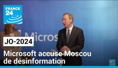 JO-2024 : Microsoft accuse Moscou de désinformation, Moscou dénonce une "calomnie" • FRANCE 24