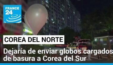 Globos con basura en respuesta a globos con panfletos, así se tensan las relaciones en las Coreas