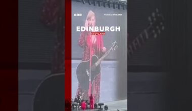 Taylor Swift says she should have come to play in Scotland more. #TaylorSwift #Edinburgh #BBCNews