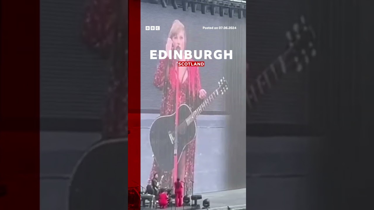 Taylor Swift says she should have come to play in Scotland more. #TaylorSwift #Edinburgh #BBCNews