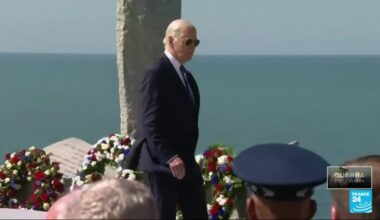 Francia: desde Pointe du Hoc, Joe Biden reafirmó la importancia de la libertad y la democracia