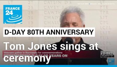 D-Day 80th anniversary: Tom Jones performs live at ceremony • FRANCE 24 English