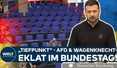 EKLAT IM BUNDESTAG: AFD & Wagenknecht-Partei sorgen für Entsetzen bei Selenskyj-Rede im Bundestag