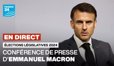 Élections législatives 2024 : suivez la conférence de presse d'Emmanuel Macron en DIRECT