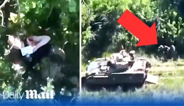 Drone saves wounded Ukrainian soldier after he flashes his military ID