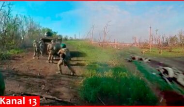 Footage of Ukrainian special forces attacking Russian position in Zaporizhzhia