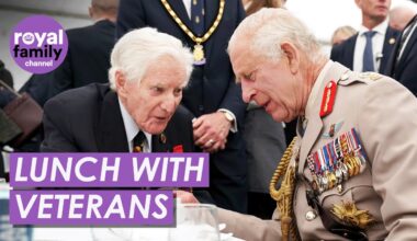 The King and Queen Have Lunch With Veterans at D-Day Ceremony