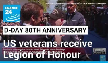 Macron awards US veterans with Legion of Honour • FRANCE 24 English