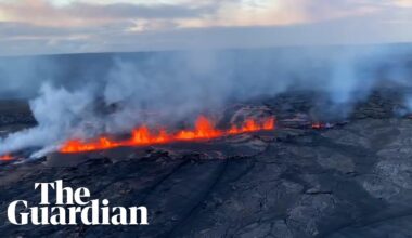 Aerial pictures show Hawaii’s Kilauea volcano erupting