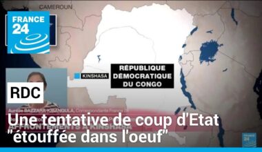 RD Congo : "une tentative de coup d'État" déjouée à Kinshasa, selon l'armée • FRANCE 24