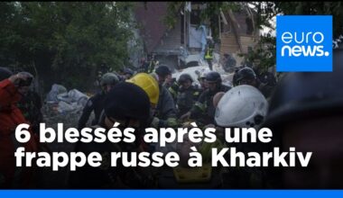 Ukraine : au moins six blessés après une frappe russe à Kharkiv | euronews 🇫🇷