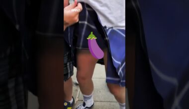 EM 2024 - Schotte zeigt seinen 🍆 Dudelsack 😳 Was unter dem Schottenrock steckt! | WELT #shorts