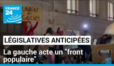 Législatives anticipées en France : la gauche acte un "front populaire" • FRANCE 24