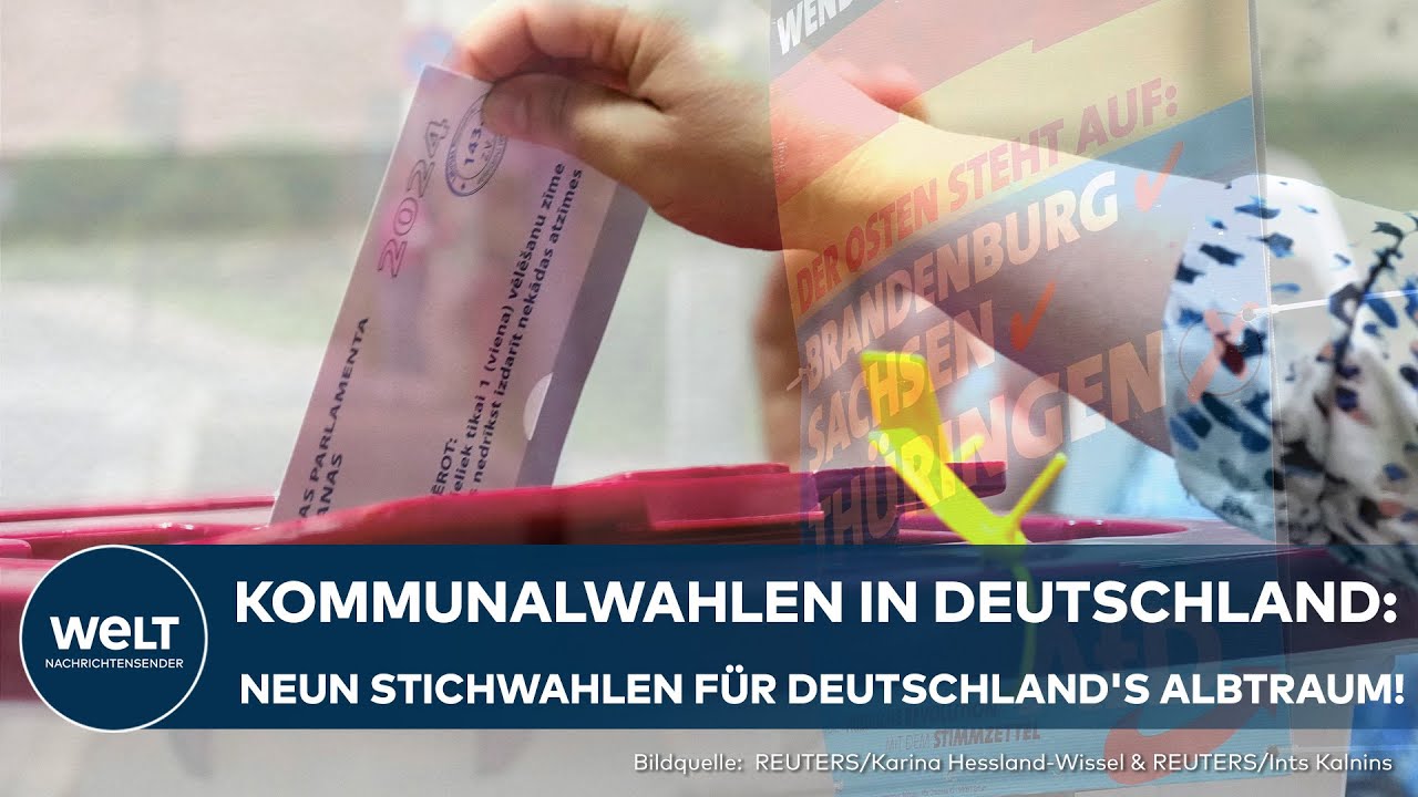 NEBEN EUROPAWAHL: Überraschung bei Kommunalwahlen - Neun Stichwahlen mit AfD-Kandidaten entscheiden!