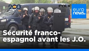 Les policiers français et espagnols en exercice d'attaque terroriste avant les JO | euronews 🇫🇷