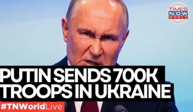 Russia Ukraine War LIVE Updates | Putin's 700K Troops Inside Ukraine | World News