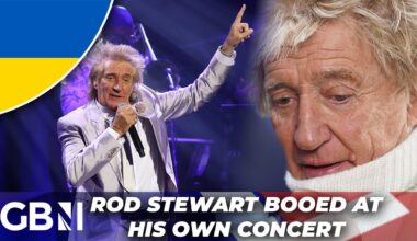 Rod Stewart 'BOOED' during German concert after projecting Ukraine flag in show of Zelenskyy support