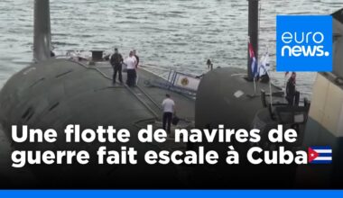 Les Cubains se pressent à La Havane pour monter à bord d'un navire de guerre russe | euronews 🇫🇷