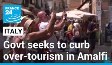 Italian authorities seek to combat over-tourism on Amalfi Coast • FRANCE 24 English