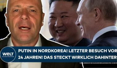 UKRAINE-KRIEG: Zuletzt vor 24 Jahren! Putin reist nach Nordkorea zu Kim Jong Un! Das steckt dahinter