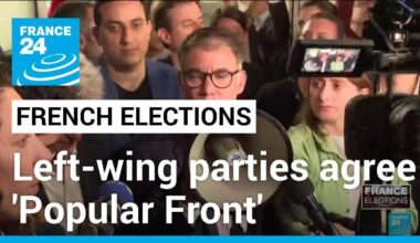 French left-wing parties agree to form 'Popular Front' for parliament election • FRANCE 24 English