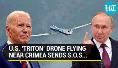 U.S. Drone Flying Near Russian-Occupied Crimea Gave ‘Emergency Alert’, Then This Happened | Watch