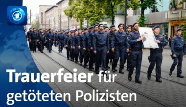 Nach Messerangriff: Trauerfeier für getöteten Polizisten in Mannheim