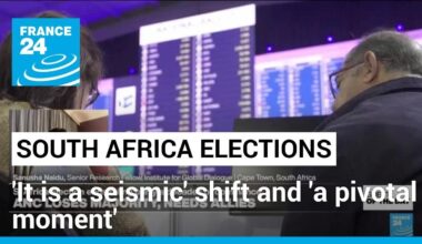 South Africa's ANC to lose majority: 'It is a seismic' shift and 'a pivotal moment' • FRANCE 24