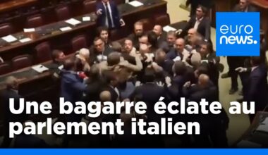 En Italie, une bagarre éclate au parlement entre l’extrême droite et un élu du M5S | euronews 🇫🇷