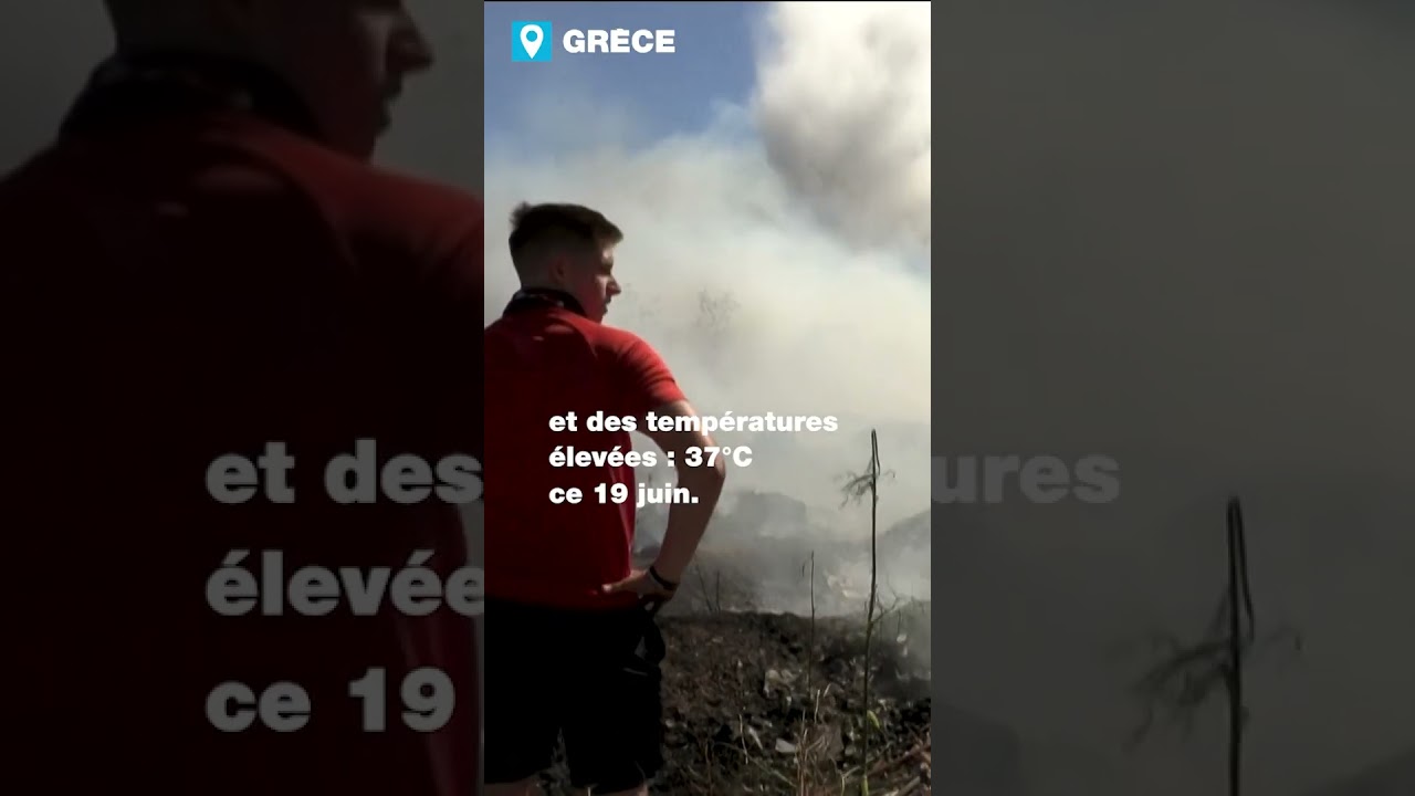 Évacuations de villages près d'Athènes en raison d'un incendie de forêt• FRANCE 24