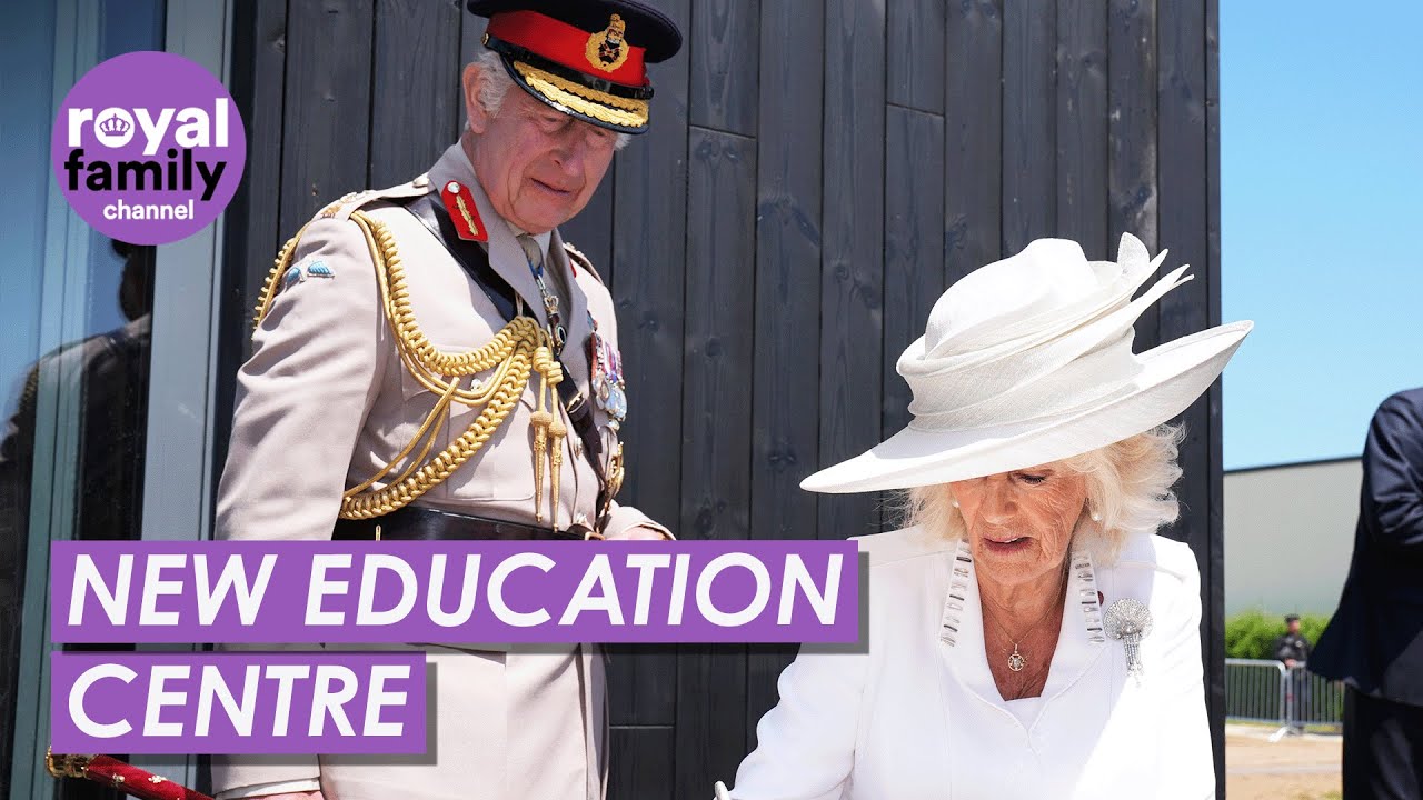 The King and Queen Attend Education Centre Opening at D-Day Anniversary