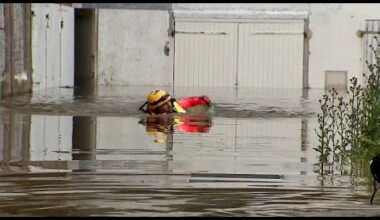 No Comment. Inondations massives en Mayenne suite à des pluies torrentielles