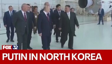 Vladimir Putin meets with Kim Jong Un in North Korea