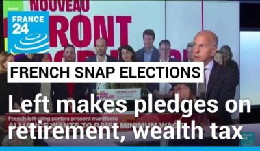 France's allied left seeks lower retirement age, wealth tax on rich • FRANCE 24 English