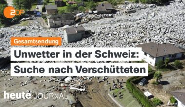 heute journal vom 22.06.2024 Schweiz-Unwetter, 50 Jahre Sparwasser-Tor, Habeck in China (english)