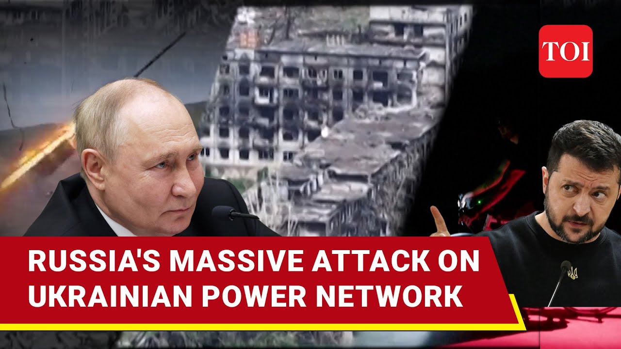 Russia Hammers Ukraine With Dozens Of Long-Range Missiles & Drones; Power Network Targeted