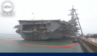 US aircraft carrier arrives in South Korea as Putin threatens to arm North Korea