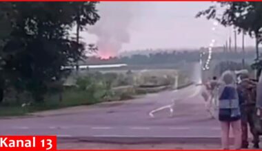 Ukraine struck weapons depot in Russia's Voronezh region - Shocked Russians watch the explosions