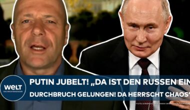 UKRAINE-KRIEG: Putin jubelt! "Da haben die Russen einen Durchbruch geschafft! Da herrscht Chaos!"