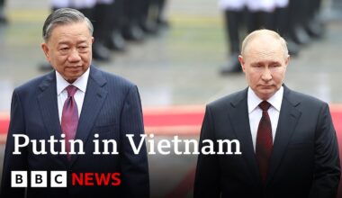 Vladimir Putin arrives in Vietnam following North Korea visit | BBC News