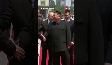 Putin meets Kim Jong-un on red carpet #news #shorts