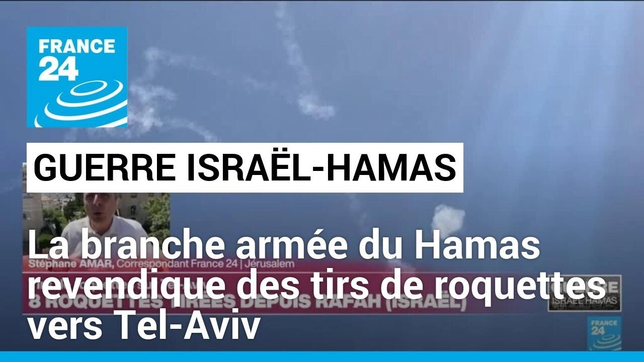 Guerre Israël-Hamas : la branche armée du Hamas revendique des tirs de roquettes vers Tel-Aviv