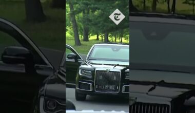 Putin drives Kim Jong-un around in gifted limousine